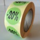 Etiket Ø27mm groen -20% 500/rol Td27511620